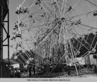 Ferris wheel at the Louisiana State Fair in Shreveport Louisiana in 1950s