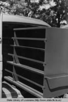 Bookmobile shelving in the 1940s