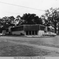 Exterior of the Lafayette public library in Lafayette Louisiana in 1957