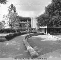 Student Union east entrance at Louisiana State University in Baton Rouge Louisiana circa 1970