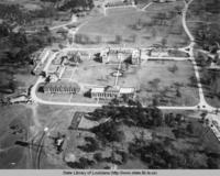 Aerial view of U.S. Veterans Hospital near Alexandria Louisiana circa 1940s