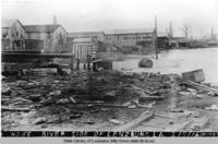Flooding in Lenzburg Louisiana in 1916