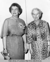 Essae M. Culver with Mrs. James Modisette in Louisiana in the 1950s