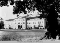 Music and dramatic arts building on the Louisiana State University in Baton Rouge Louisiana in the 1930s