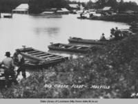 Red Cross fleet during the Great Flood at Melville Louisiana in 1927