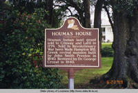 Houmas House plantation historic marker in Burnside Louisiana in 1999