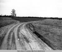 Farm to market road near Libuse, Louisiana in 1937.