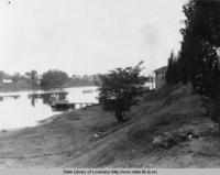 Dane River Lake at Natchitoches Louisiana in the 1930s