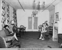 Exterior of the girls dormitory at Louisiana Polytechnic Institute in Ruston Louisiana in 1939