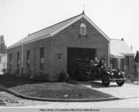 Modern fire station built by the WPA in New Orleans, Louisiana in the 1930s
