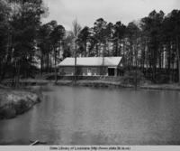 Community center on natural lake in Homer Louisiana in 1937