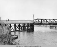 Bridge Project #381 over the Intracoastal Canal near Louisa Louisiana in 1936