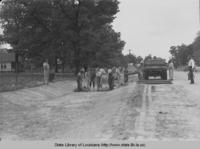 Construction of the Columbia-Grayson Highway by the WPA in Caldwell Parish Louisiana in 1941