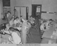 Bookbinding project in DeRidder Louisiana in 1938