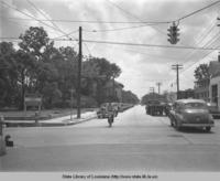 Broad Street paving project in progress by the WPA in Lake Charles Louisiana in 1941