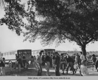 Children leaving the Dutchtown Louisiana grammer and high school