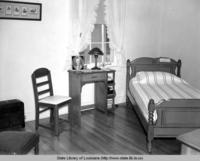 Room interior at the G.B. Cooley Sanatorium at White's Ferry near Monroe, Louisiana in 1937