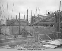 Construction of a new auditorium and gymnasium in Brusly Louisiana in 1937