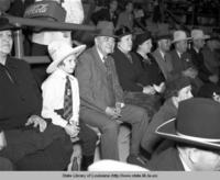 Rodeo at Louisiana State University coliseum arena in Baton Rouge Louisiana in 1939