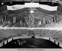 Interior view of WPA built coliseum at Louisiana State University in Baton Rouge in 1938