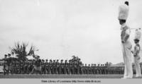 Male cadet corps of Louisiana State University in Baton Rouge in 1938