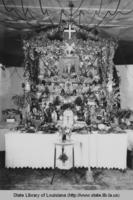 Saint Josephs Altar in New Orleans Louisiana in the 1930s