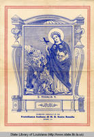 Saint Rosalia Poster for the St. Rosalia celebration in Kenner Louisiana
