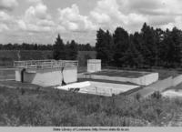 WPA-built sewerage disposal plant in DeRidder, Louisiana in the 1930s