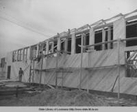Plaucheville Louisiana gymnasium under construction