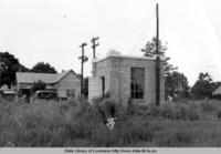 Sewage disposal plant built by the WPA at Lake Arthur, Louisiana in 1938.