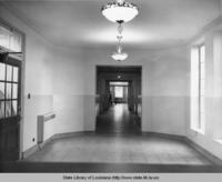 Interior view of Louisiana State University's new WPA-built infirmary in Baton Rouge Louisiana in 1938