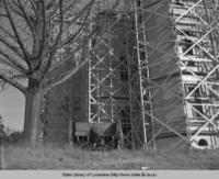 Old State Capitol in Baton Rouge Louisiana during renovation 1938