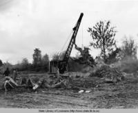 Harding Field Construction in Baton Rouge, Louisiana in the 1940s.