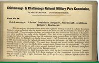 Chickamauga. Adams' Louisiana Brigade, Nineteenth Louisiana Infantry Regiment