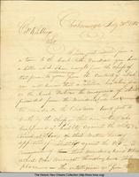 Letter, John Ross, [Cherokee Indian Chief], Chickamoga, to Col. Return J. Meigs, [U.S.] Agent for Cherokees, High[m or w]assee Garrison