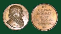 Ambroise Paré bronze commemorative medal, 1819 by Alexis-Joseph Depaulis: Galerie Métallique des Grands Hommes Français.