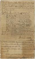 Baptismal certificate of Lorenzo Rousseau