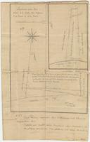 Plat and surveyor's certificate for land purchased by Nicholas Chauvin Delery