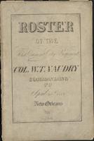 Roster of the First Crescent City Regiment