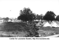 Tent city maintained by the Red Cross for refugees during the 1927 flood.