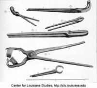 Eighteenth-century French blacksmith's tools.