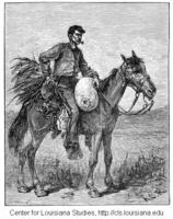 Mulatto manservant accompanying a Confederate army.