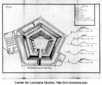Plans for an unidentified French Louisiana fortification.