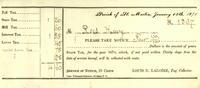 1870-01-15 Tax Notice for Henry Rees, No. 1367, Saint Martin Parish (La.)