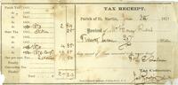 1871-06-26 Tax Receipt for Henry Rees, Saint Martin Parish (La.)