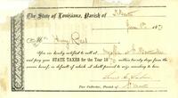 1871-06-01 Tax Notice for Henry Rees, Saint Martin Parish (La.)