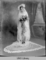 Young Woman in Wedding Dress]