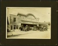 Photograph of Ed. Thiery Victory Gasoline Service Station at 915 Broad Street circa 1925