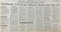 Christenberry Warns Against Further Trouble: Contempt Trial Ends; Defense Briefs Due Jan. 15 (12/30/65)