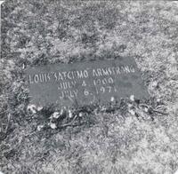 Louis Armstrong's grave